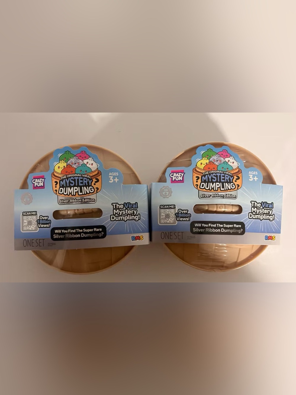 🥟✨ 2 pack RMS Mystery Dumpling Silver Ribbon Edition SEALED – Rare Chase Chance
